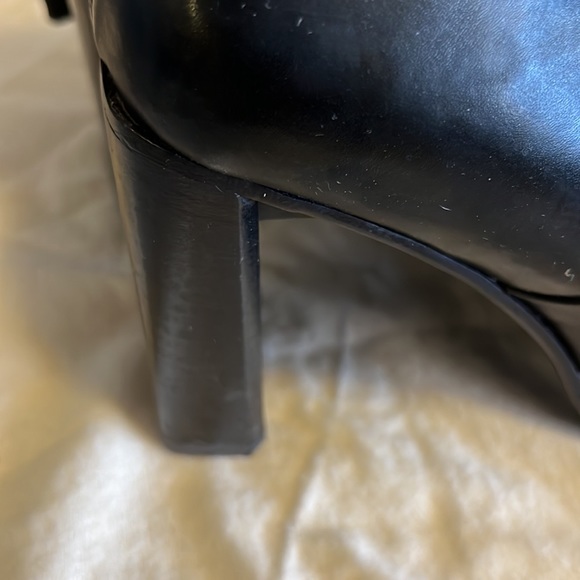 Black stacked heels boots - Picture 7 of 14